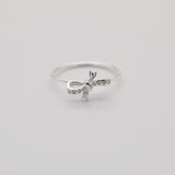 [925 Silver]シャイニングキュービックリボンリング ring 10000won 
