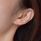 [925 Silver]四角キュービックリングピアス Earrings 10000won 