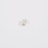 [925 Silver]四葉キュービックリングピアス Earrings 10000won 