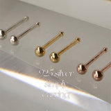 [925 Silver]SIMPLYピアス Earrings pink-rocket 
