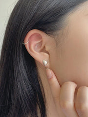 [925 Silver]スパークルハートピアス Earrings The Klang 