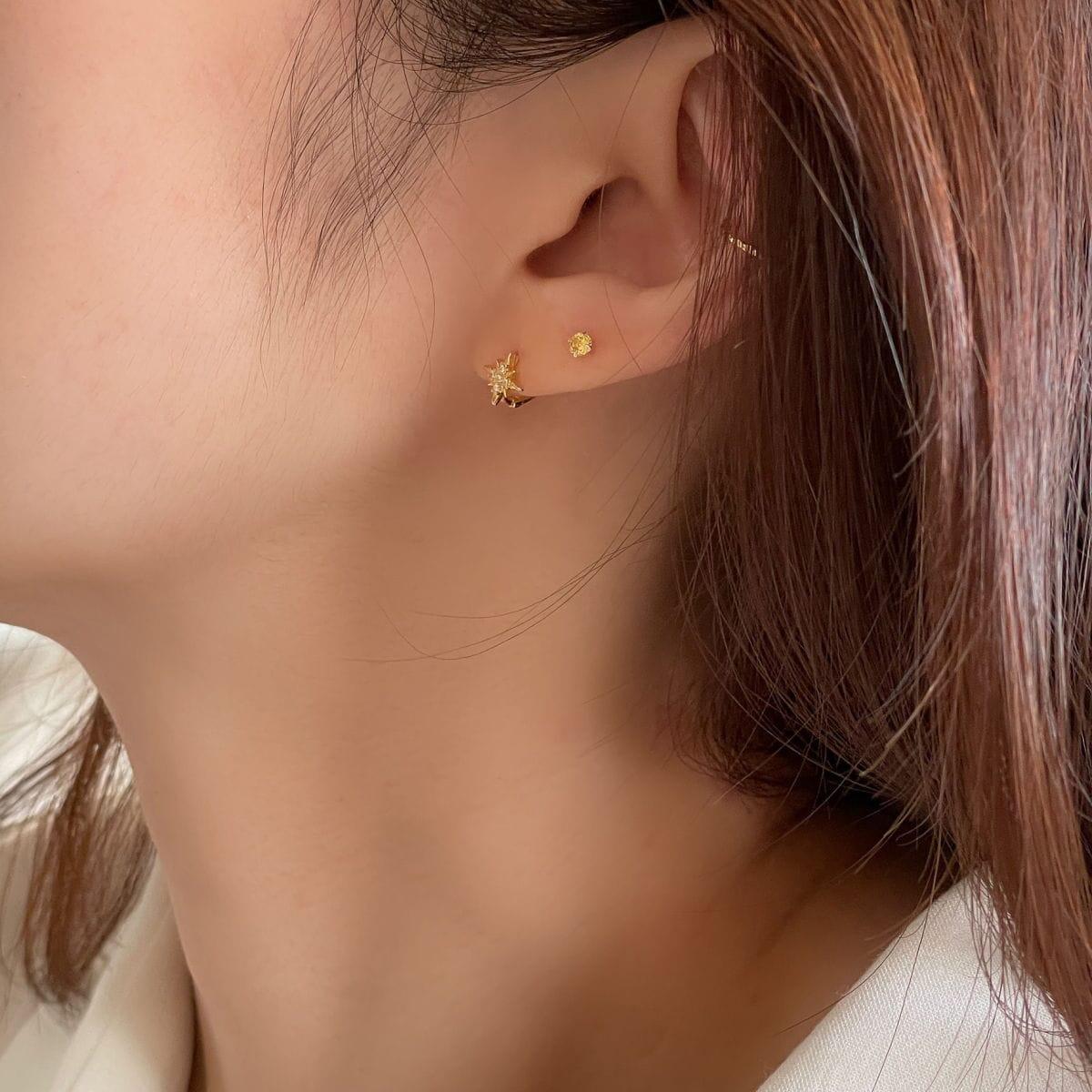 [925 Silver]スピリット ワンタッチリングピアス Earrings 10000won 
