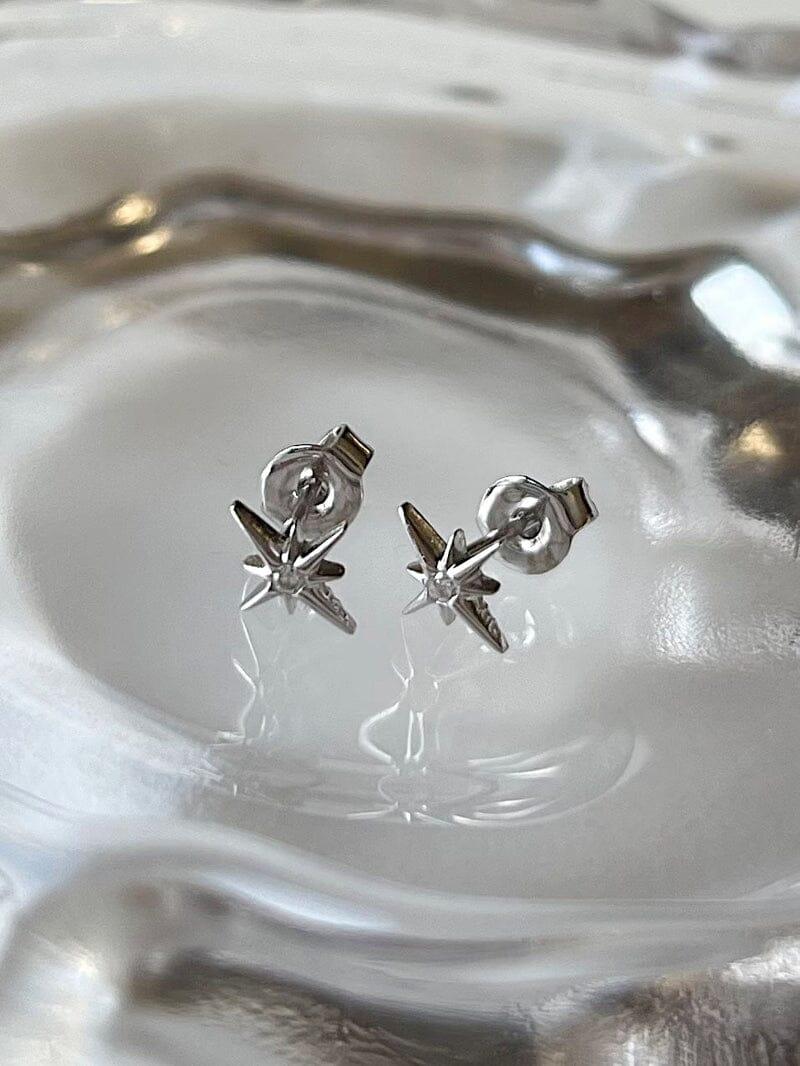 [925 Silver]スター・ライト・キュービック・ピアス Earrings younglong-seoul 