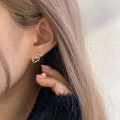 [925 Silver]タイドハートピアス Earrings younglong-seoul 