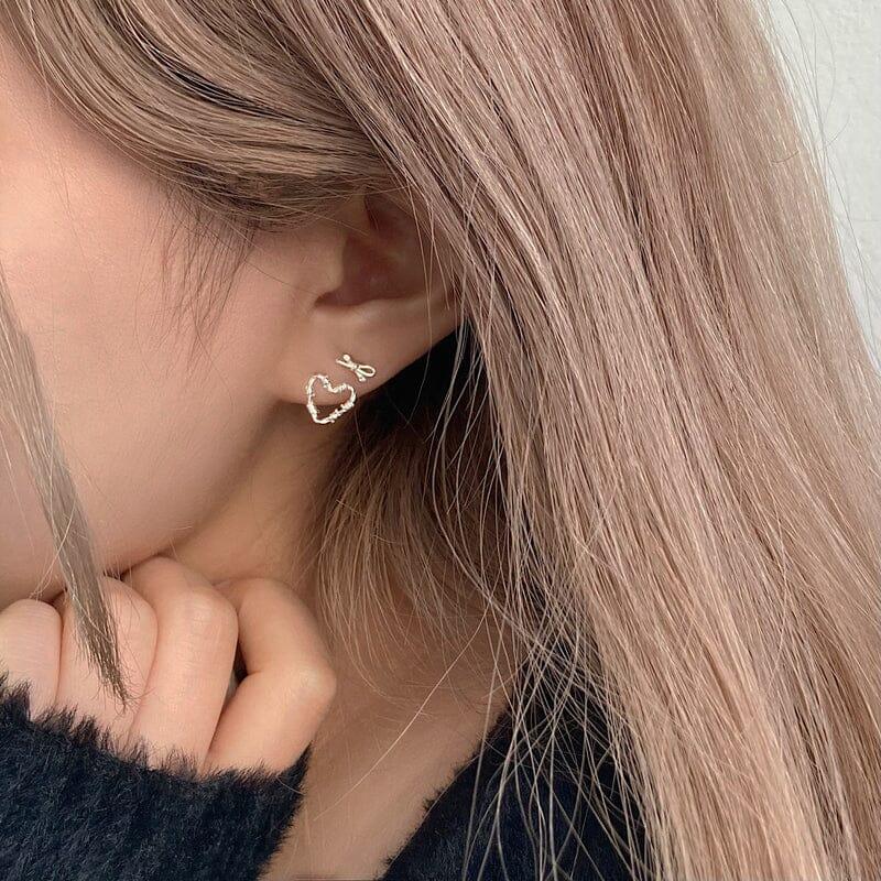 [925 Silver]タイドハートピアス Earrings younglong-seoul 