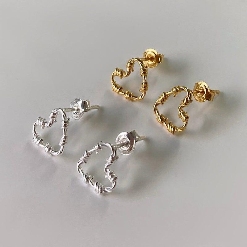 [925 Silver]タイドハートピアス Earrings younglong-seoul 