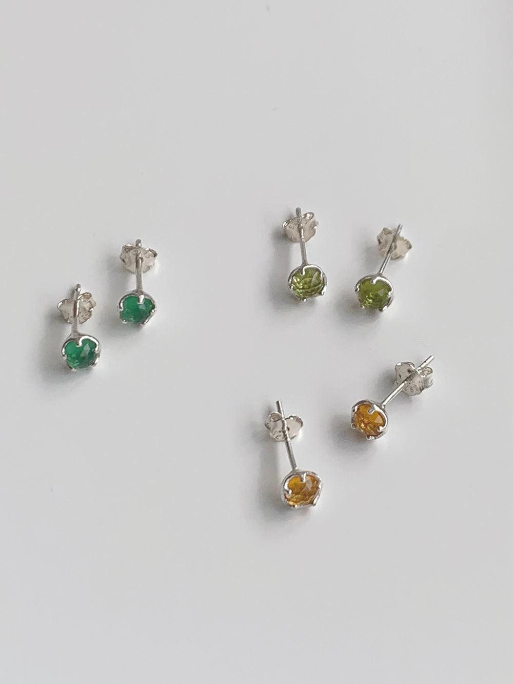 [925 Silver]ウェイン原石ピアス Earrings The Klang 