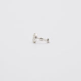 [925 Silver]ワンキュービックリングピアス Earrings 10000won 