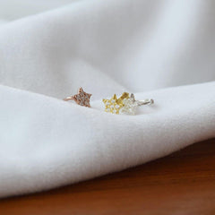 [925 Silver]星キュービックリングピアス Earrings 10000won 