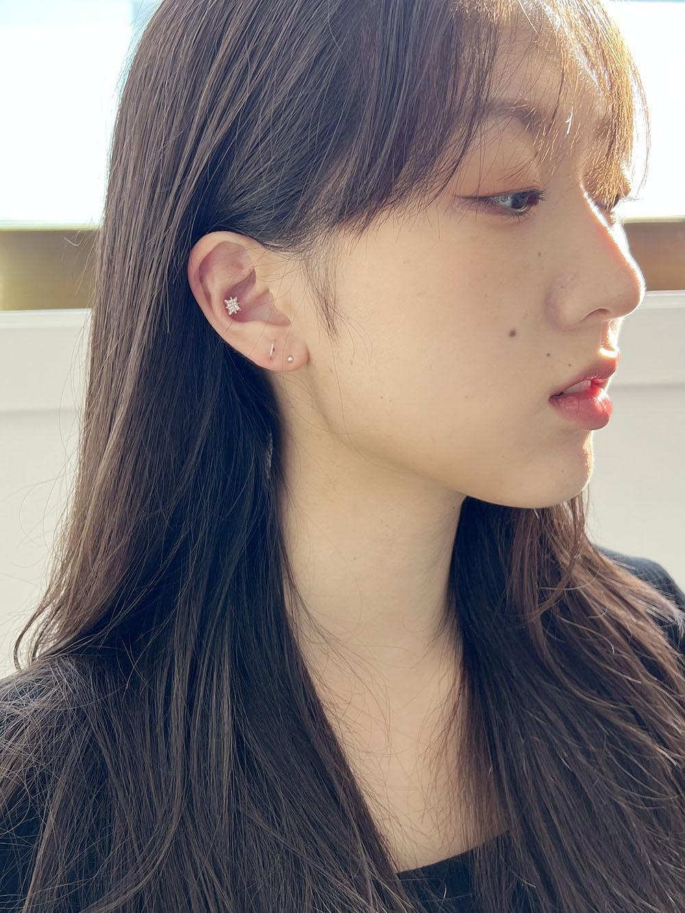 [925 Silver]夜明けの星ピアス Piercing The Klang 