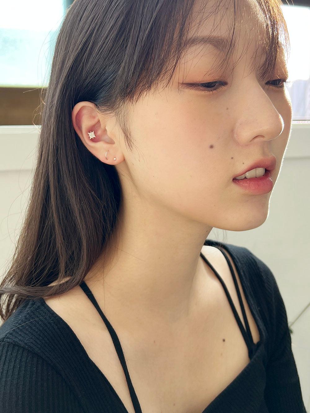 [925 Silver]夜明けの星ピアス Piercing The Klang 