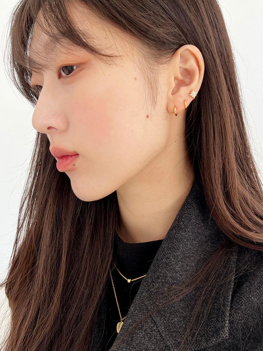 [925 Silver]夜明けの星ピアス Piercing The Klang 