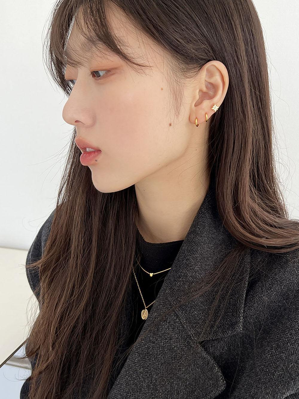 [925 Silver]夜明けの星ピアス Piercing The Klang 