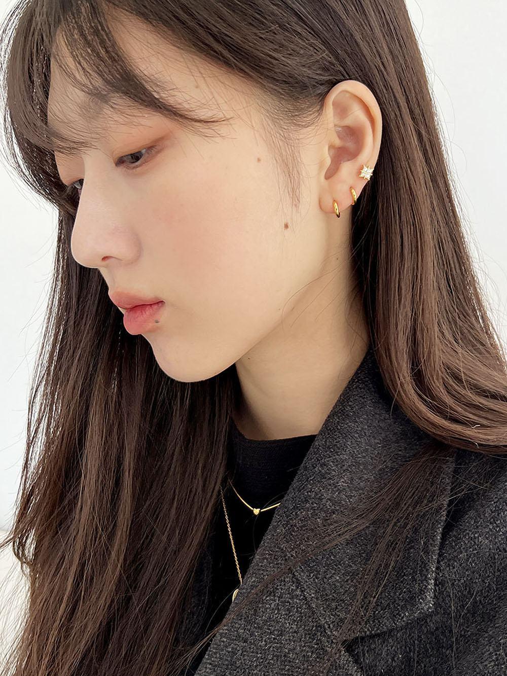 [925 Silver]夜明けの星ピアス Piercing The Klang 