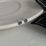 [925 Silver]油絵クラウンピアス Piercing 10000won 