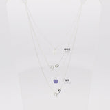 [925 Silver]原石アクアハートネックレス necklace 10000won 