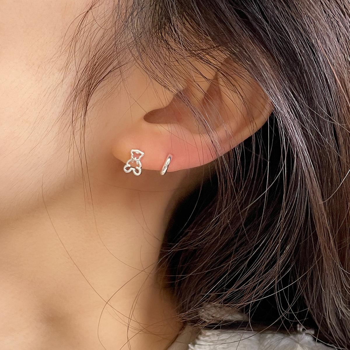 [925 Silver]月の国のクマさんピアッシング[4セット] Piercing 10000won 