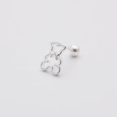 [925 Silver]月の国のクマさんピアッシング[4セット] Piercing 10000won 