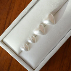 [925 Silver]真珠ハートピアス Earrings 10000won 