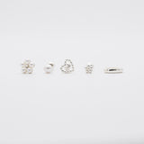 [925 Silver]真珠の花ピアス[5セット] Earrings 10000won 