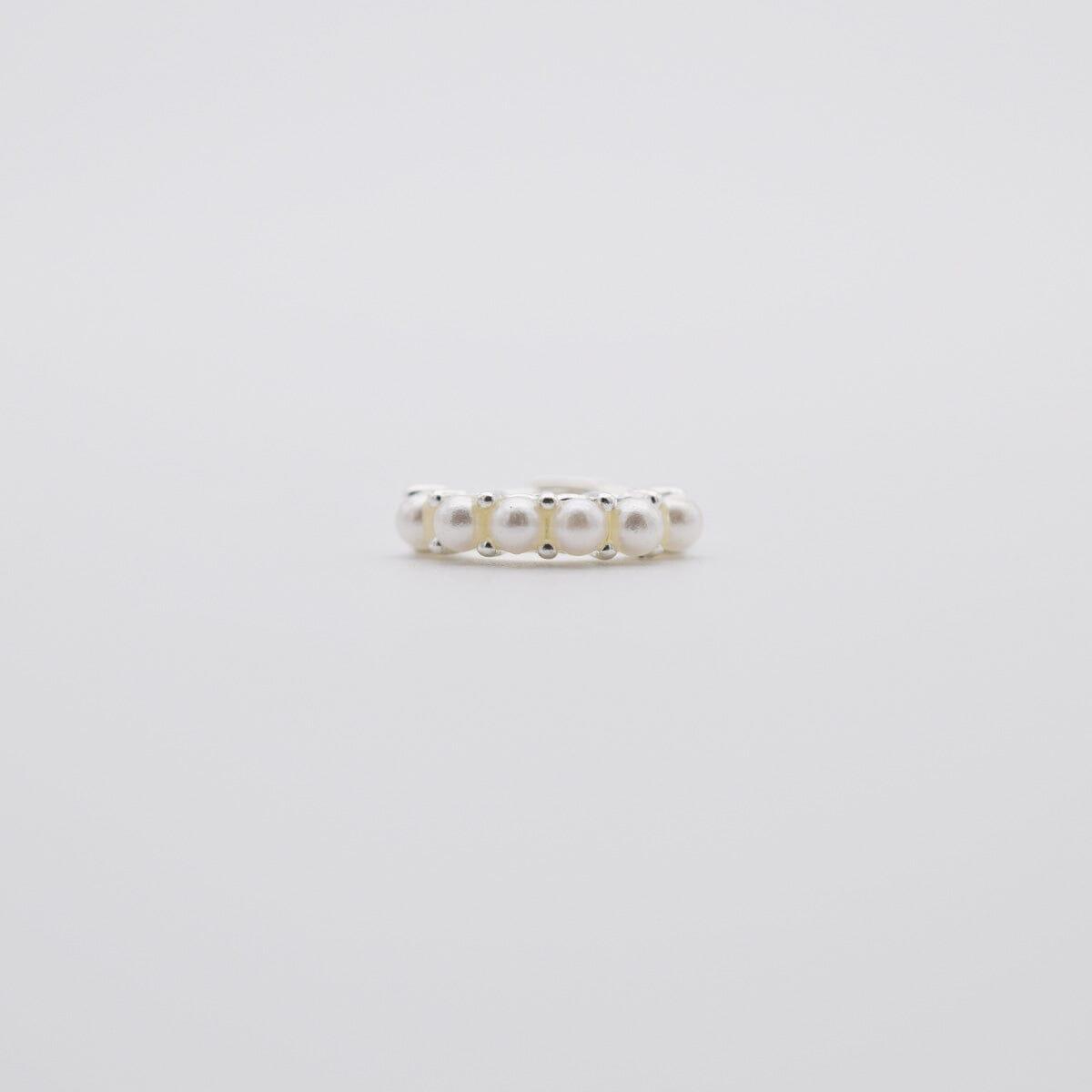 [925 Silver]真珠ラインリングピアス Earrings 10000won 