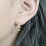 [925 Silver]ジグザグピアス Earrings Lime G 