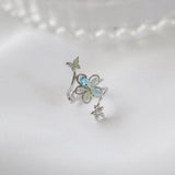 アン フラワー イヤーカフ Earcuffs bling moon 