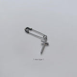 安全ピン 十字架ピアッシング Piercing from lizzy 