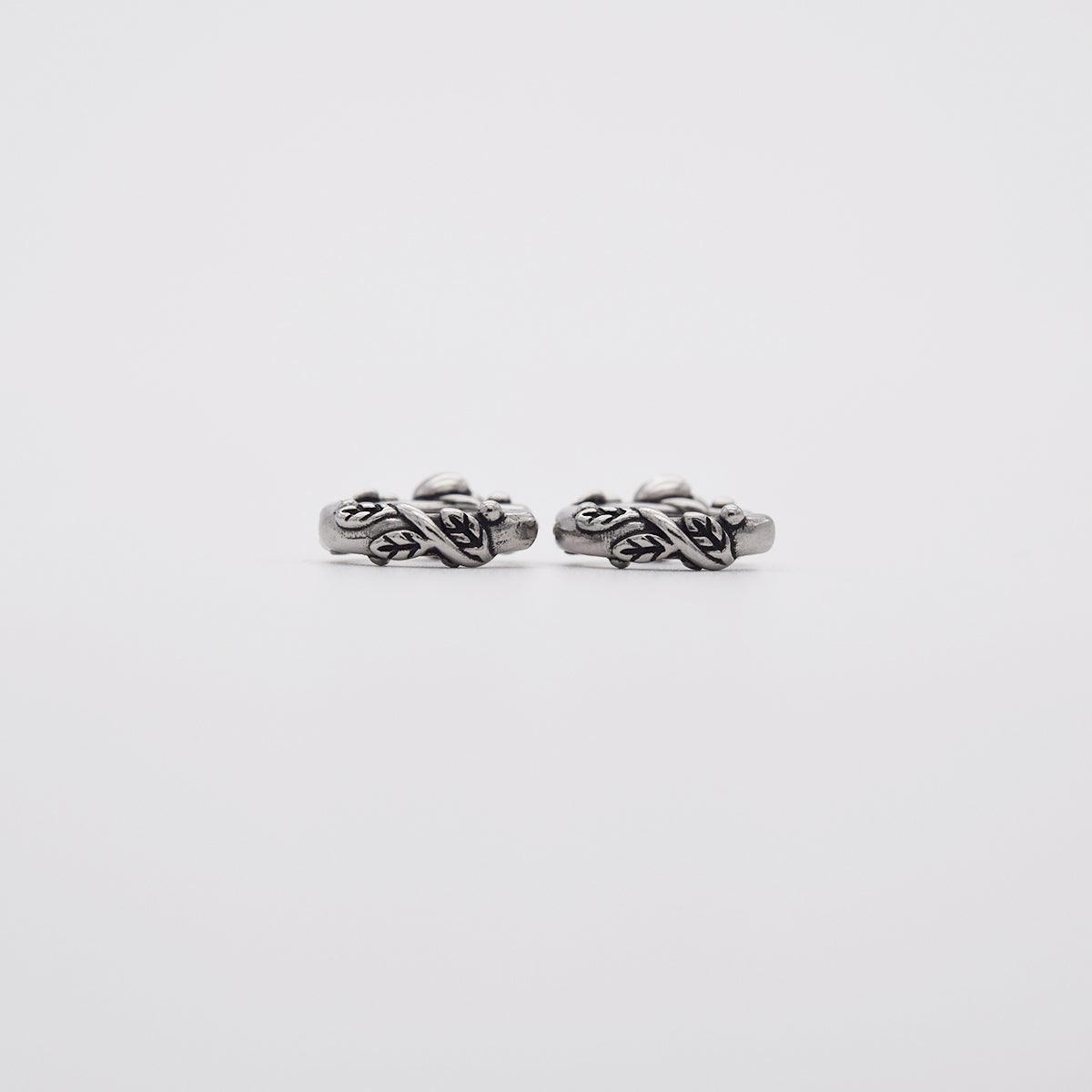 アンティークバラ・リングピアス[サージカルスチール] Earrings 10000won 