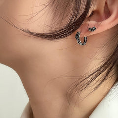 アンティークバラ・リングピアス[サージカルスチール] Earrings 10000won 