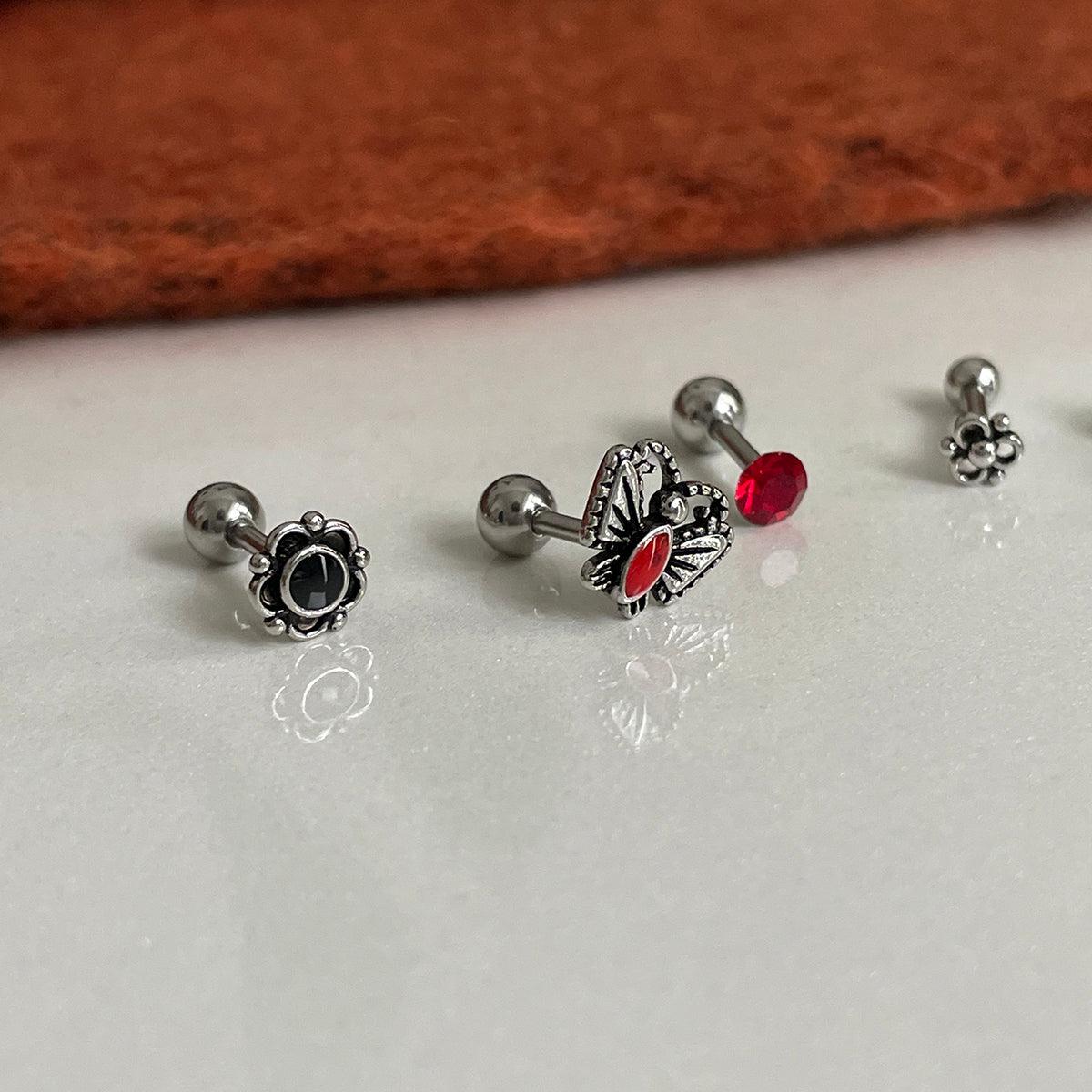 アンティークレッドピアッシング[5セット] Piercing 10000won 