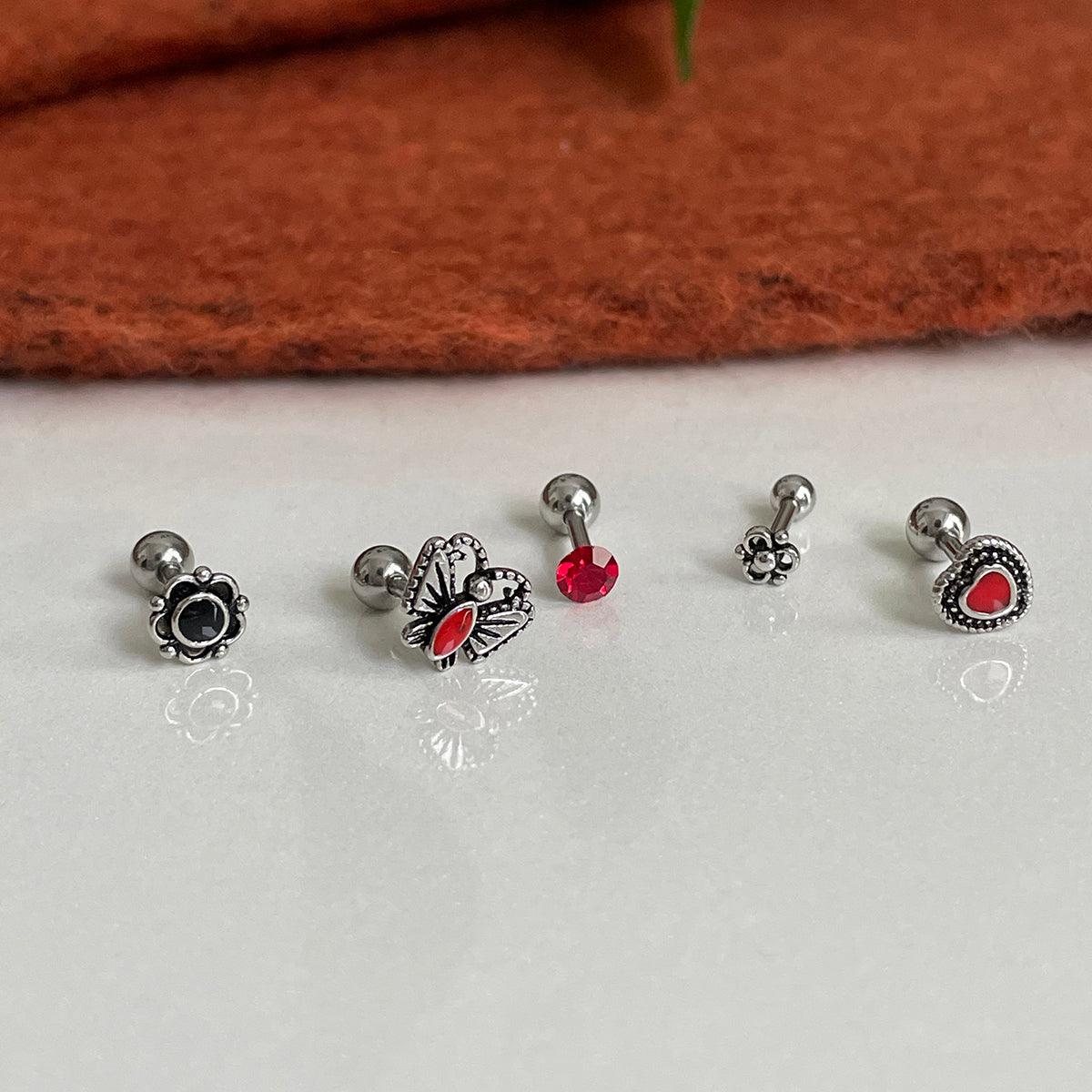 アンティークレッドピアッシング[5セット] Piercing 10000won 