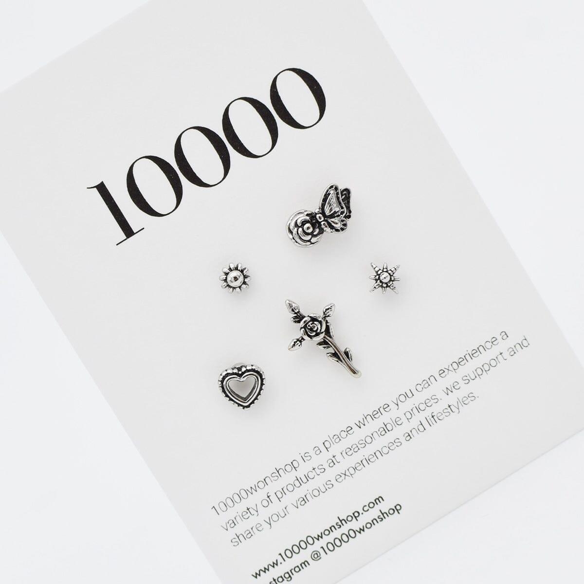 アンティークつるバラ十字架・ピアッシング[5セット] Piercing 10000won 