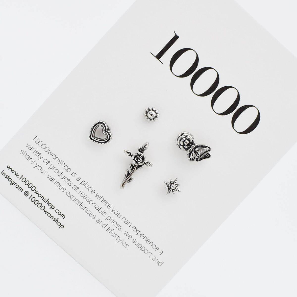 アンティークつるバラ十字架・ピアッシング[5セット] Piercing 10000won 