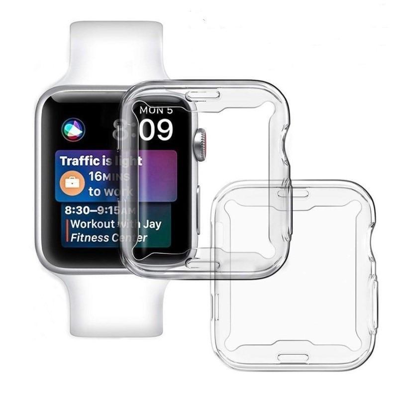 Apple Watch 透明 TPU 全体、ハーフ保護カバー、ケース （単品） apple watch バンド givgiv 