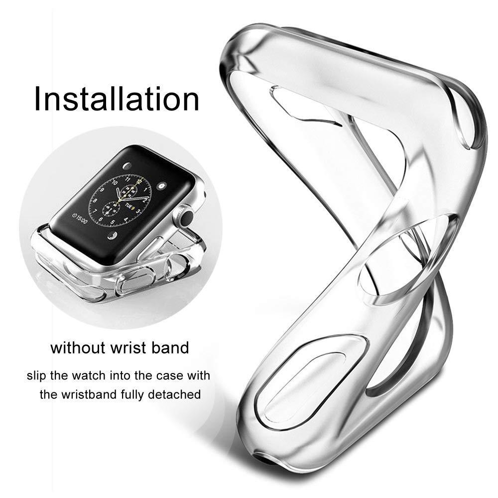 Apple Watch 透明 TPU 全体、ハーフ保護カバー、ケース （単品