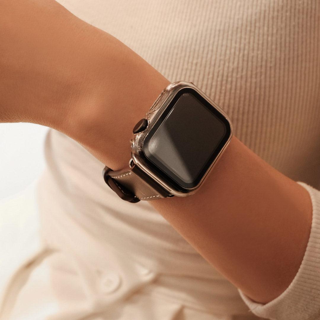 Apple watch 38mm用カバーケース ゴールド ジルコニア - 腕時計(デジタル)