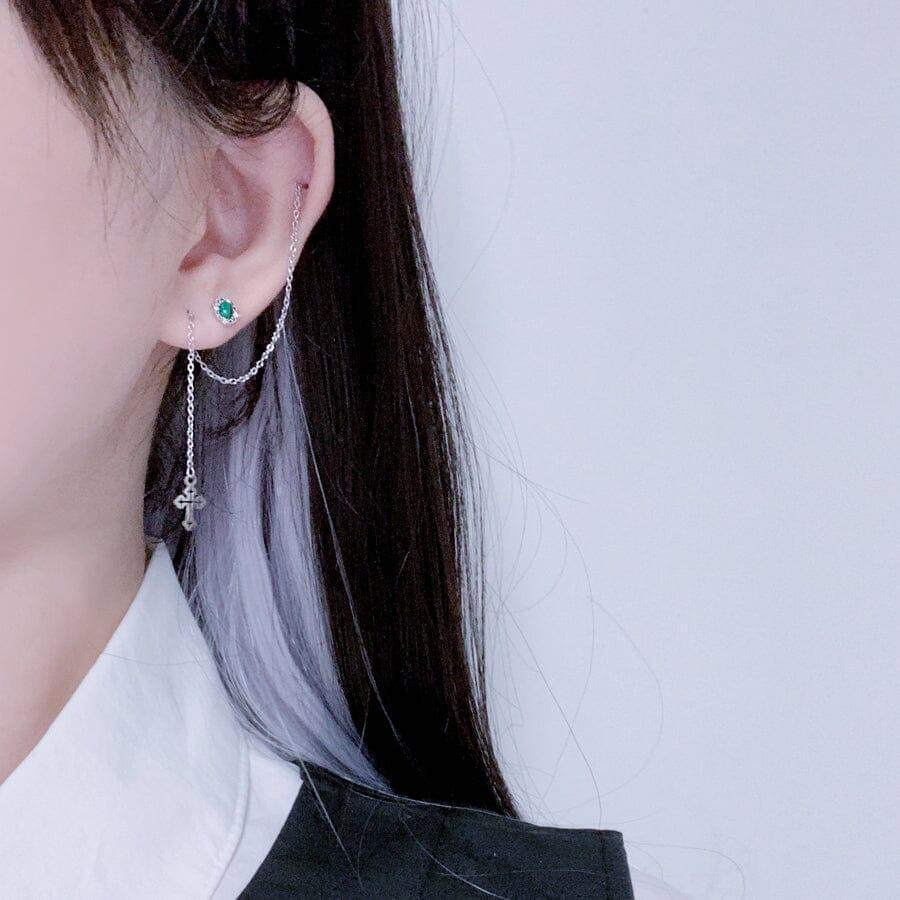 アーロン キュービック グリーン マラカイト ジャムストーン 原石・ピアッシング Piercing from lizzy 