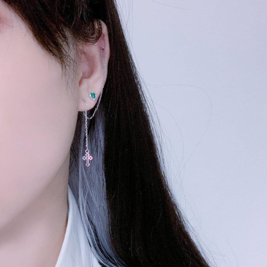 アーロン キュービック グリーン マラカイト ジャムストーン 原石・ピアッシング Piercing from lizzy 