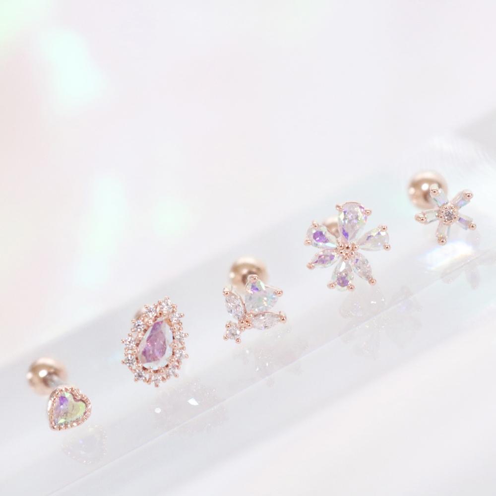 Aurora opal (ピアス/ピアッシング) Piercing bling moon 