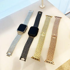 【バンド単品-4色】ハニカム メタル チェーンバンド applewatch＃ apple watch バンド givgiv 