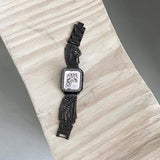 【バンド単品】ミニマル チェーン バンド apple watch バンド givgiv 38mm/40mm/41mm用 ブラック (バンドのみ） 