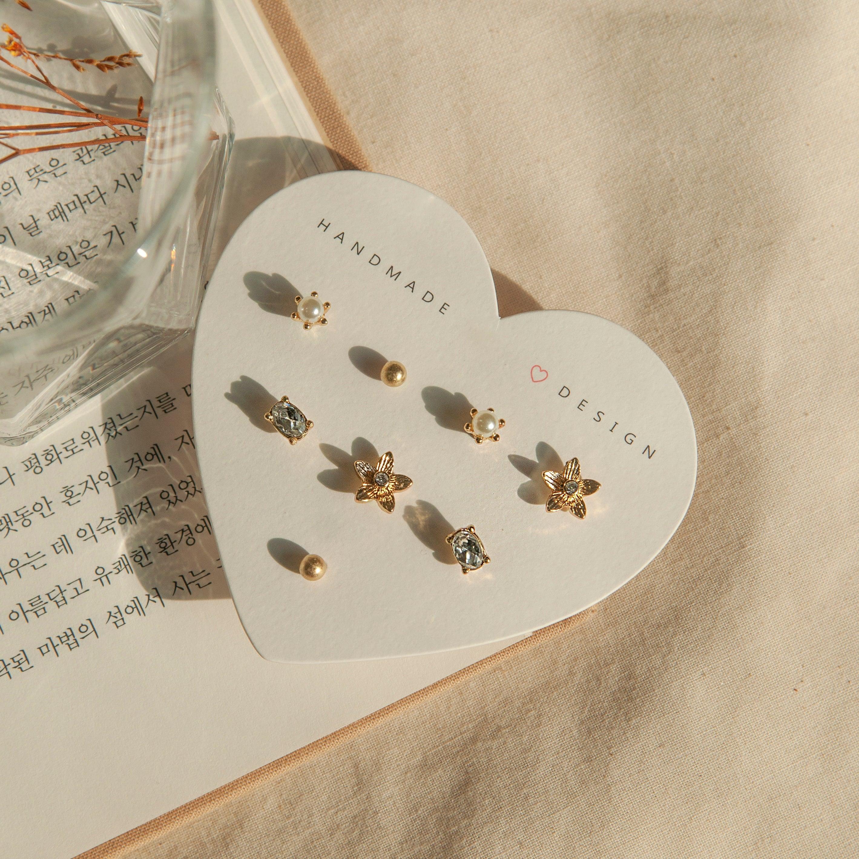 Beauteピアス [8個セット] Earrings SET ME UP♡ 