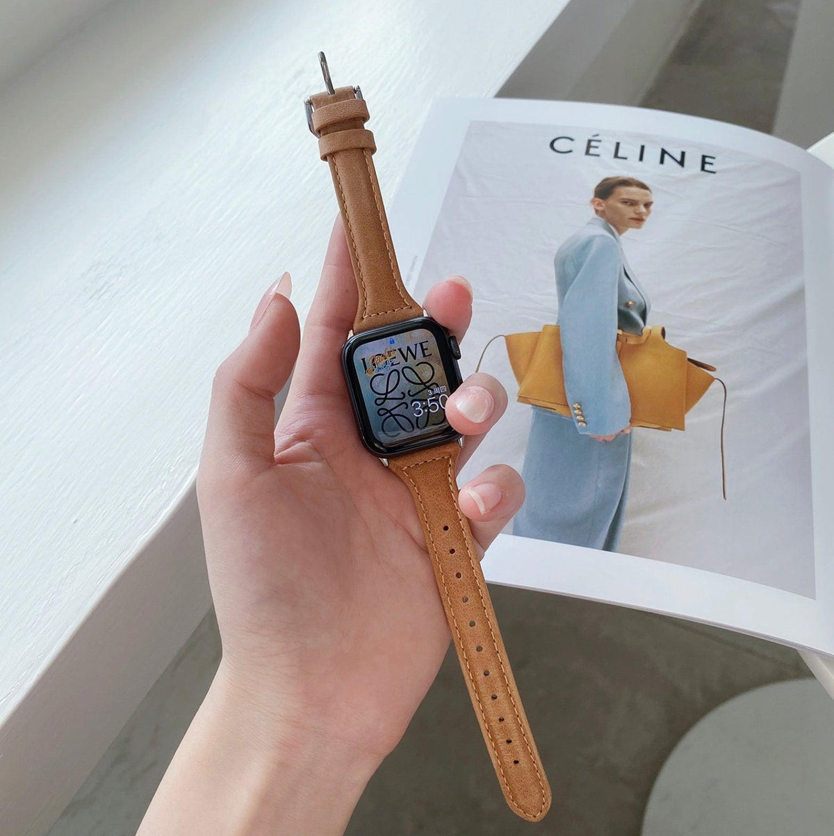 ベーシック モダン 本革 apple watch バンド apple watch バンド givgiv 38mm/40mm キャラメル 