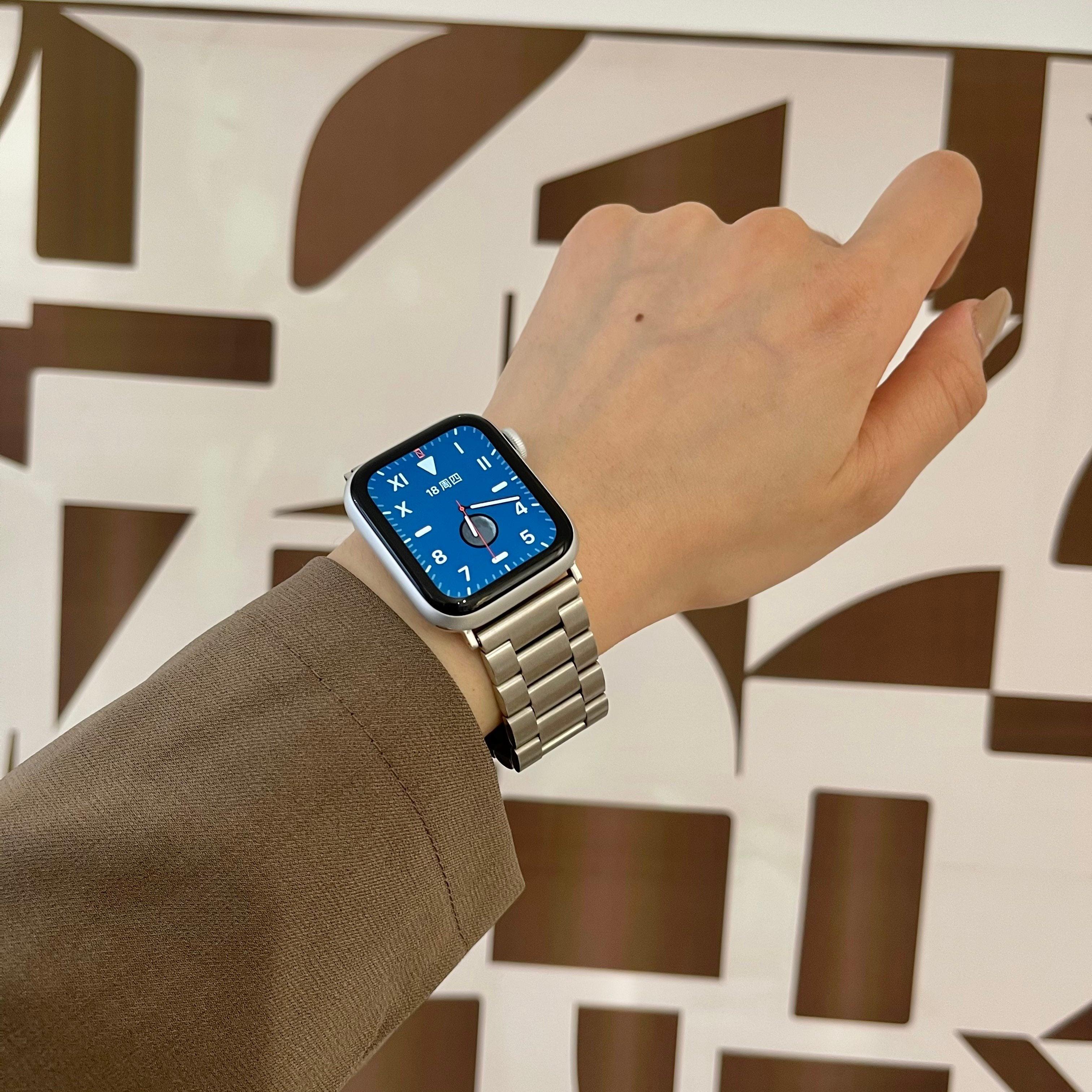 ベーシックメタルチェーンバンド＃ apple watch バンド givgiv 