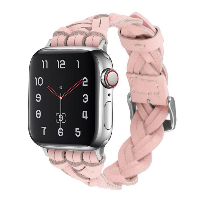 Apple Watch チェーンバンド シルバー レザーホワイト 38mm