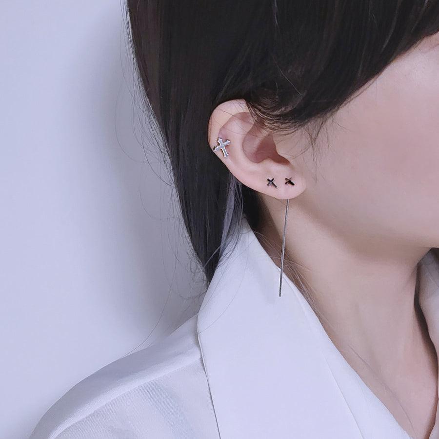 ビア十字架ドロップバーピアッシング Piercing from lizzy 