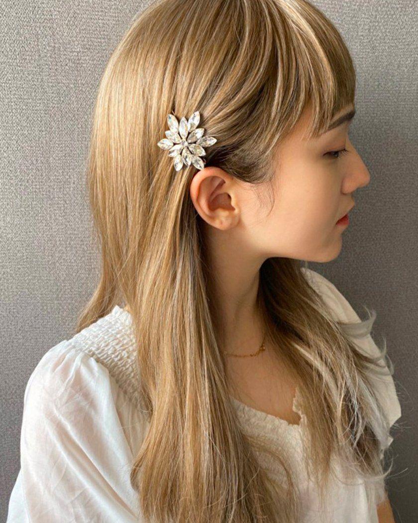 Board Crystal Flower ヘアピン Hair soo&soo 