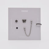 ブラック蝶花ピアッシング[5セット] Piercing 10000won 