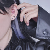 ブラックナイト 蝶々 ハート キュービック ショート ドロップ・ピアッシング Piercing from lizzy 